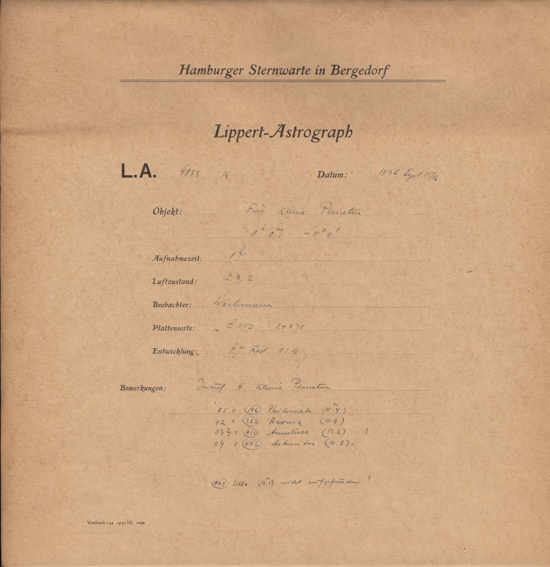 Plattenhuelle LA04833