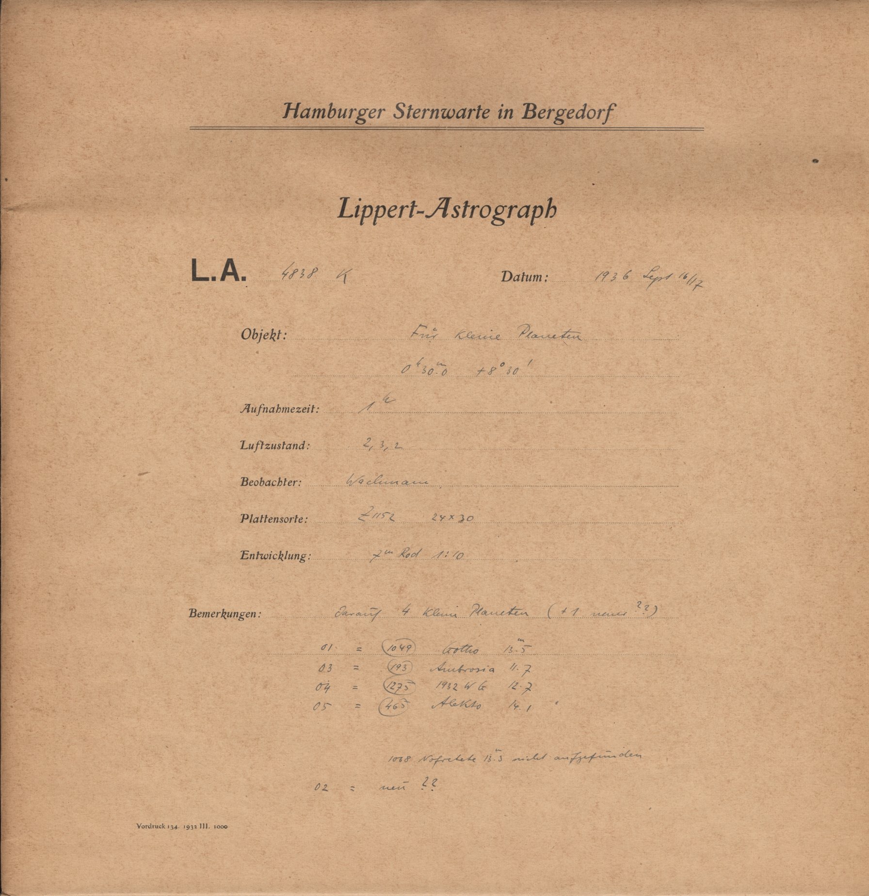 Plattenhuelle LA04838