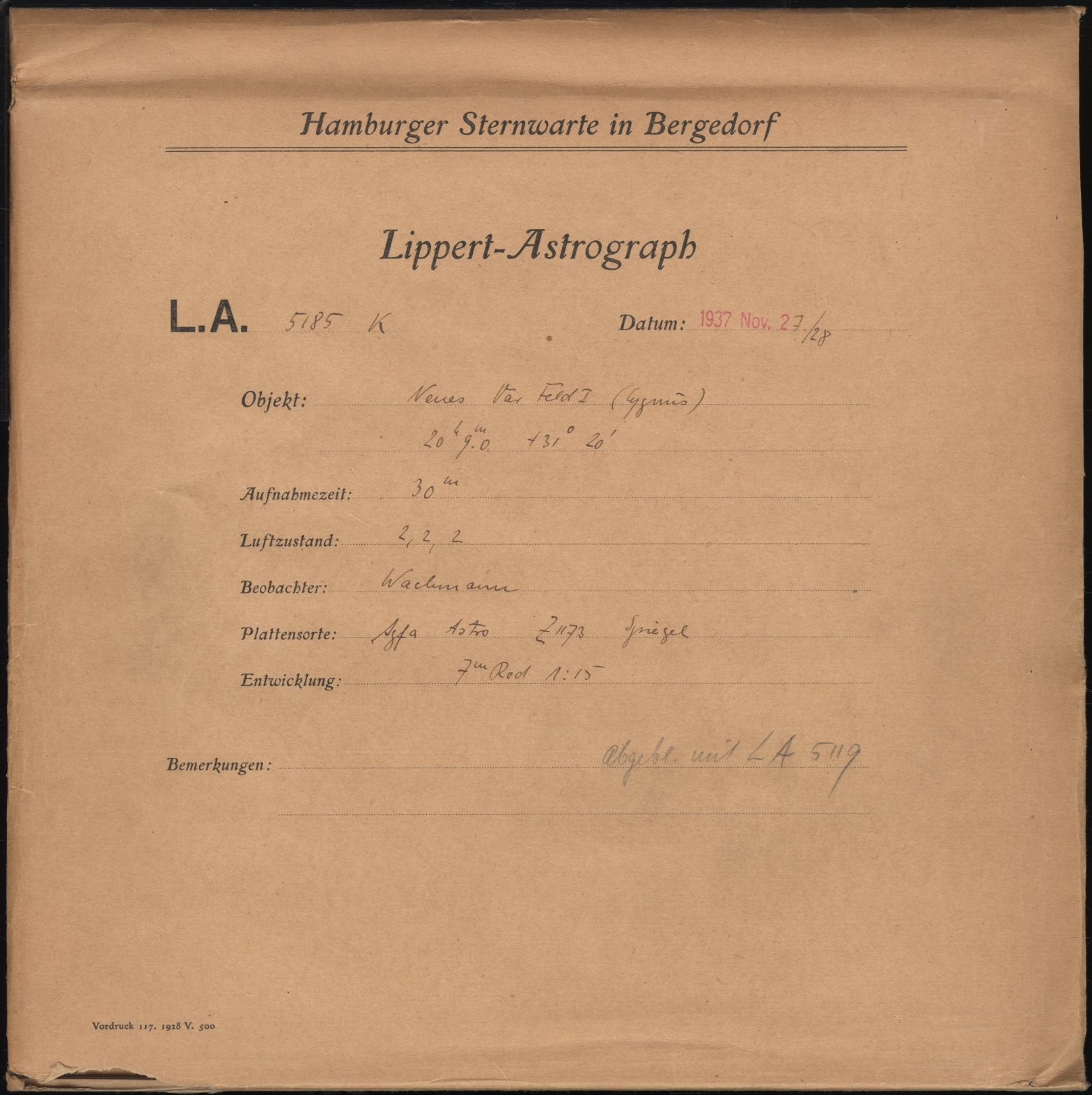 Plattenhuelle LA05185