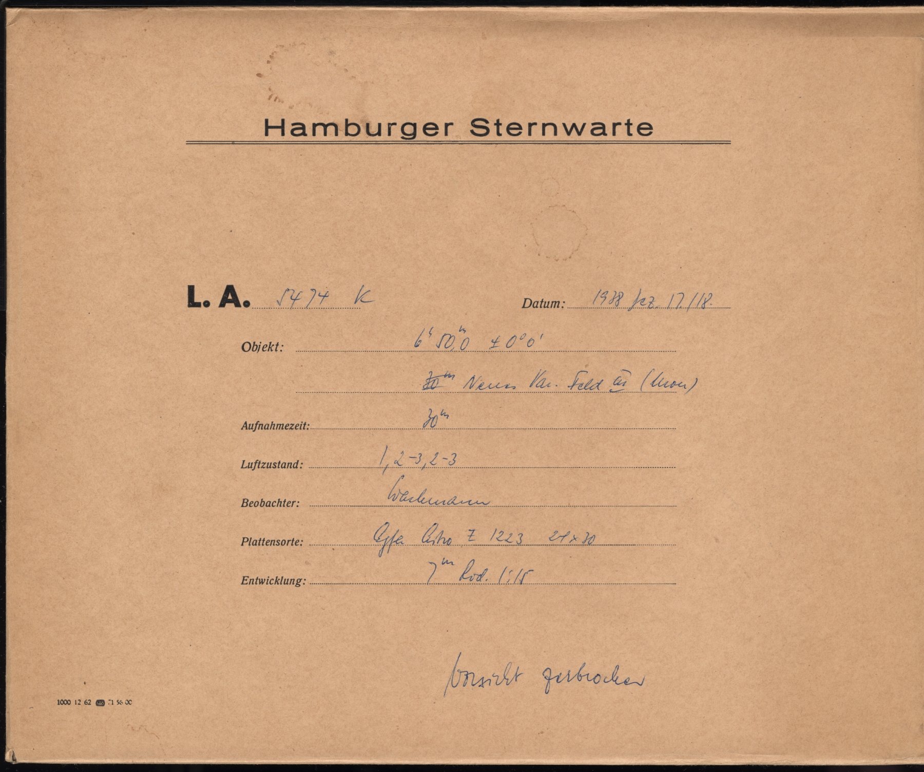 Plattenhuelle LA05474