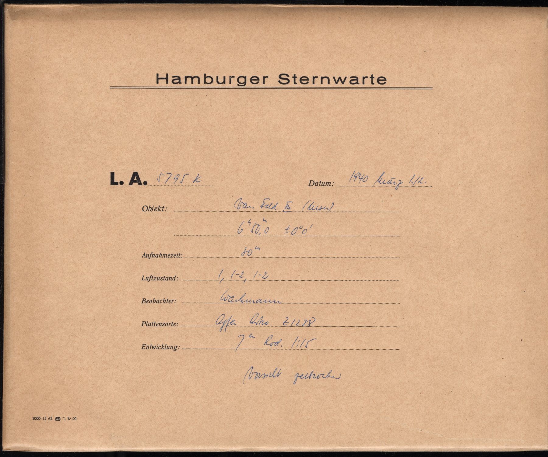 Plattenhuelle LA05795