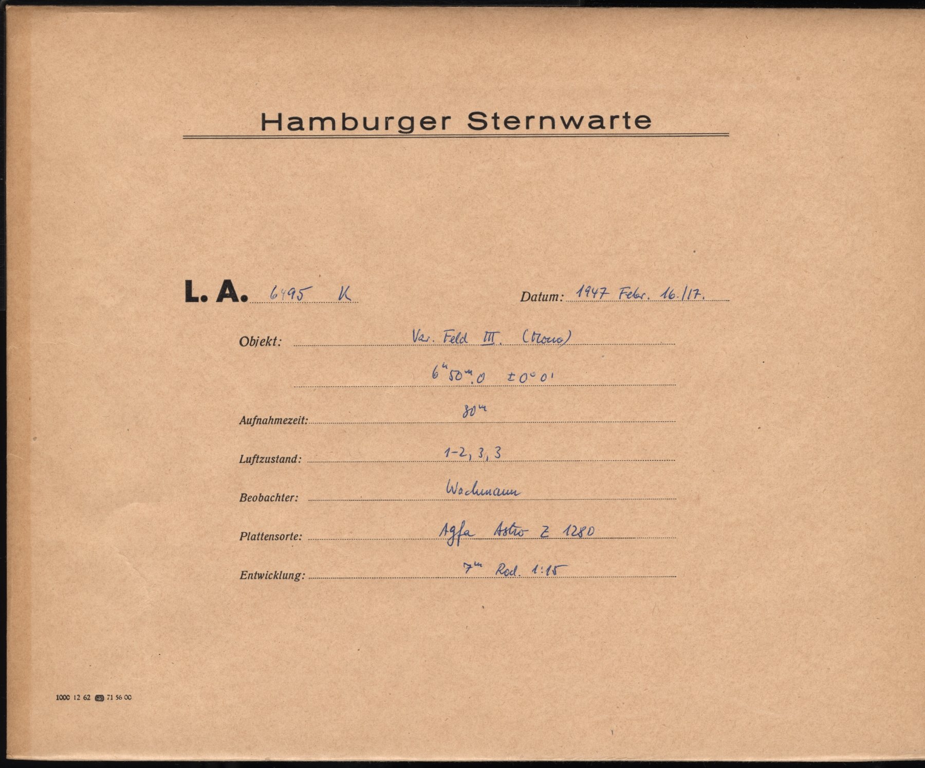 Plattenhuelle LA06495