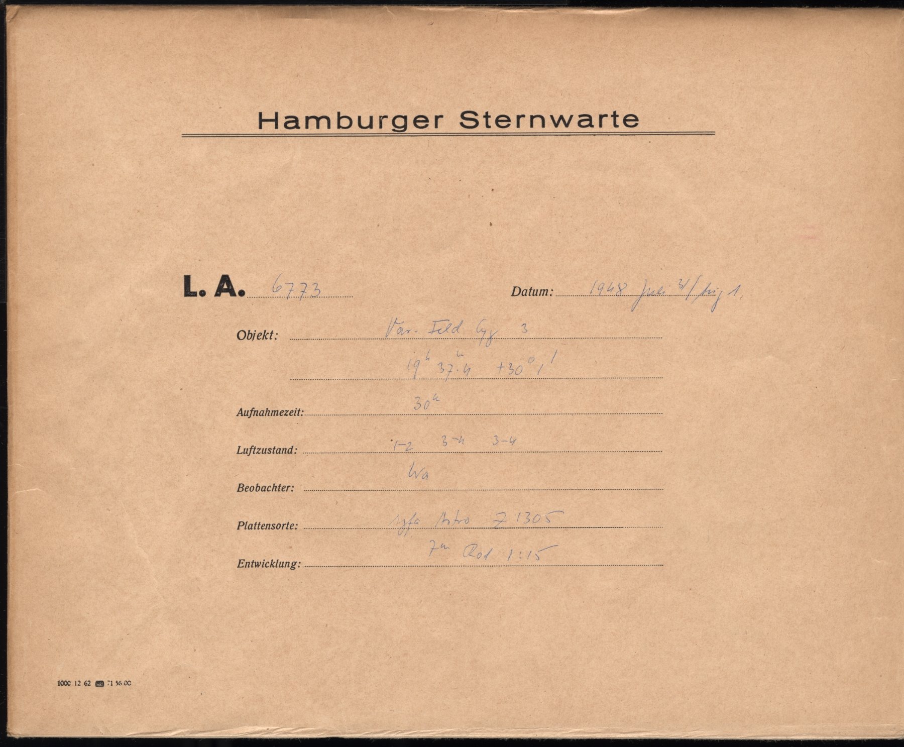 Plattenhuelle LA06773
