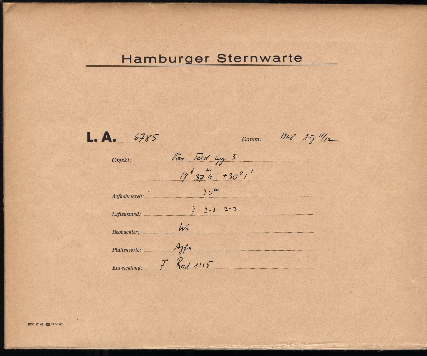 Plattenhuelle LA06785