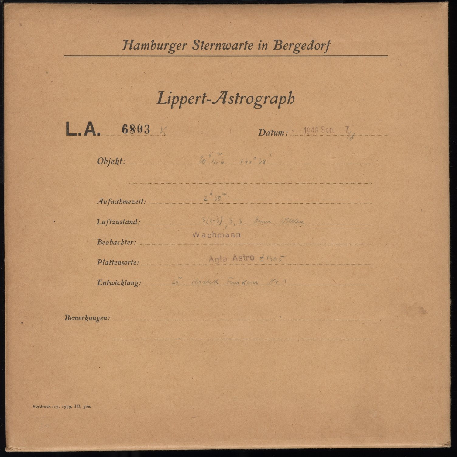 Plattenhuelle LA06803