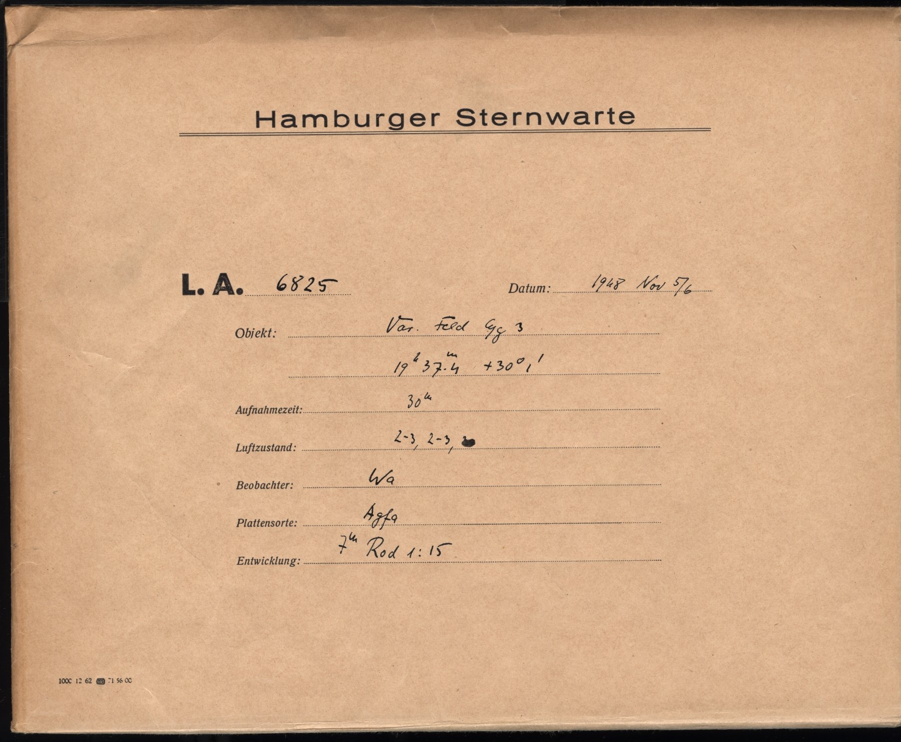 Plattenhuelle LA06825