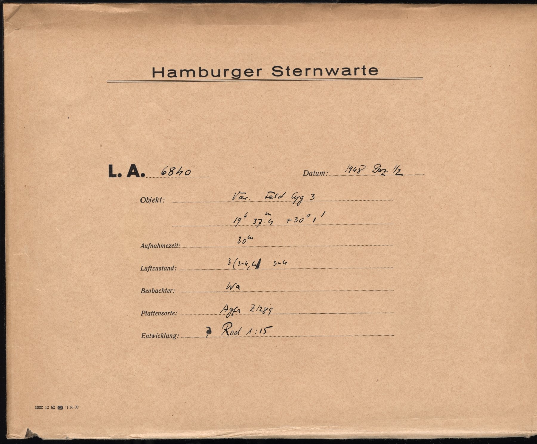 Plattenhuelle LA06840