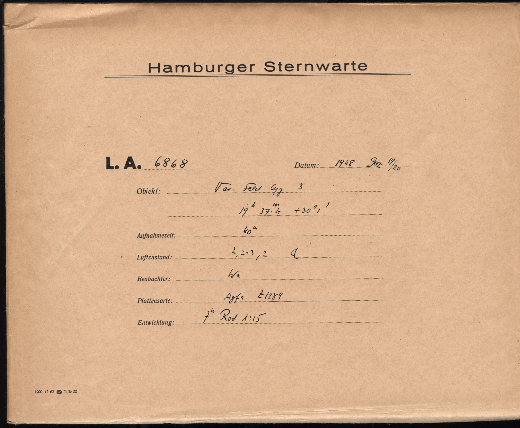 Plattenhuelle LA06868