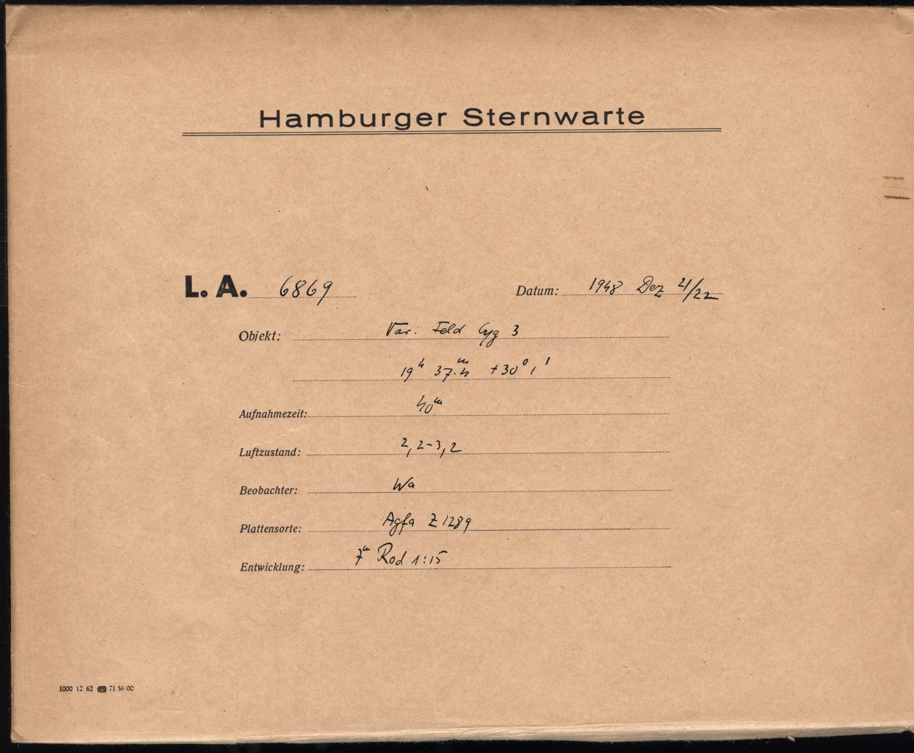 Plattenhuelle LA06869