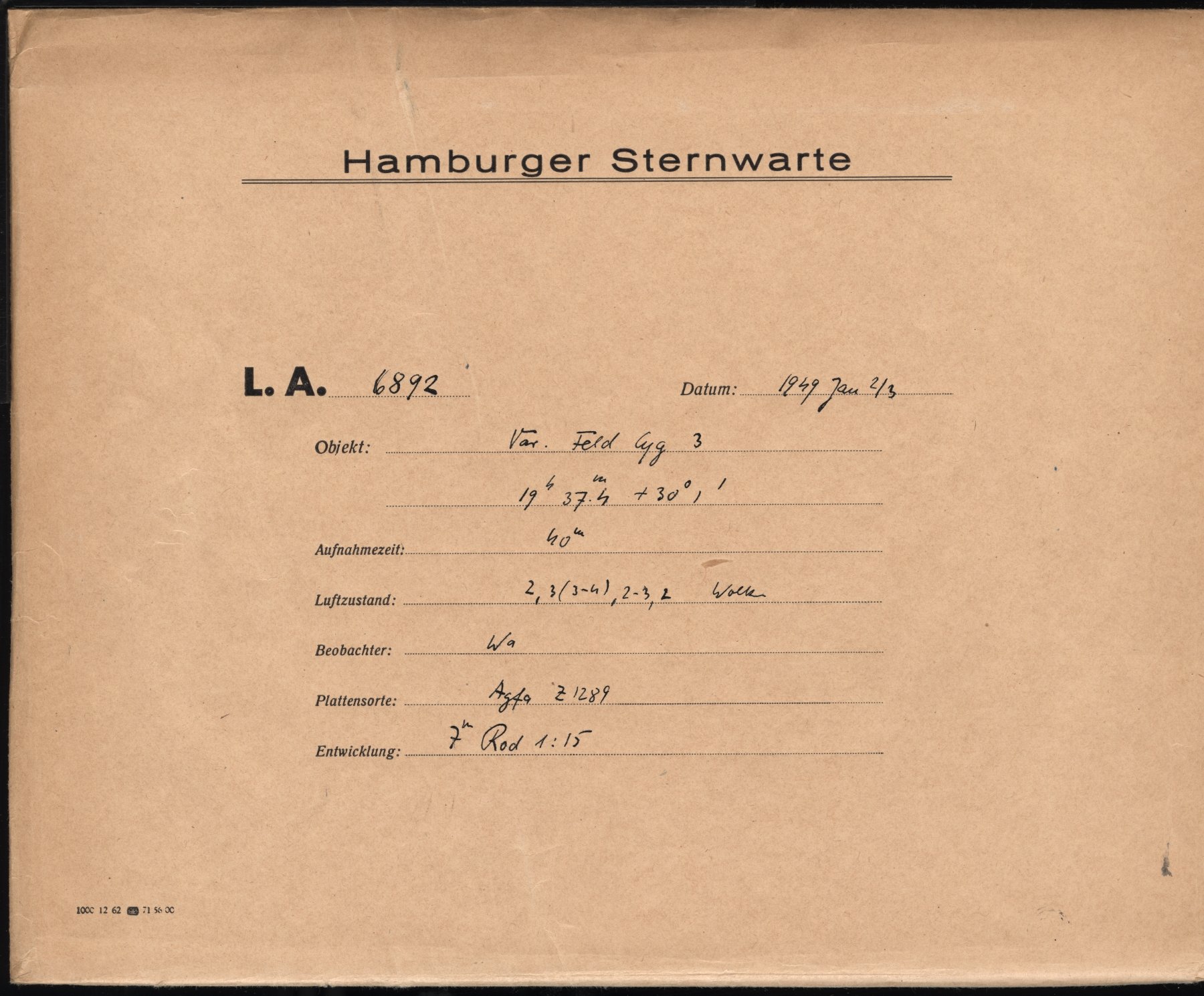 Plattenhuelle LA06892