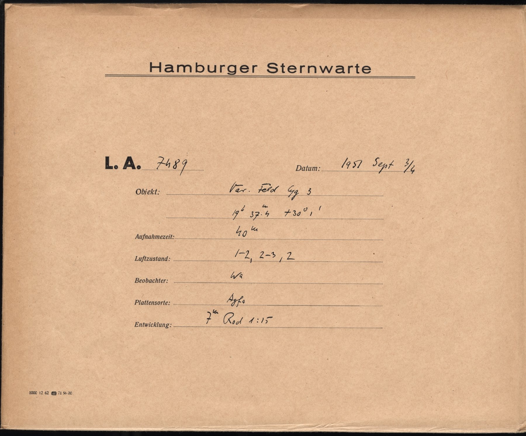 Plattenhuelle LA07489