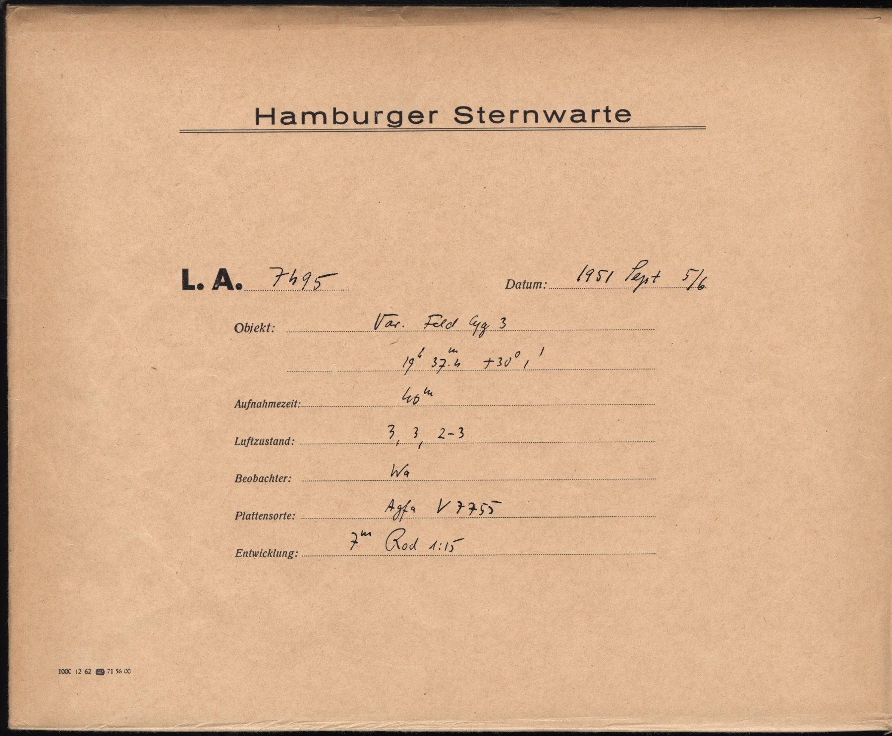 Plattenhuelle LA07495