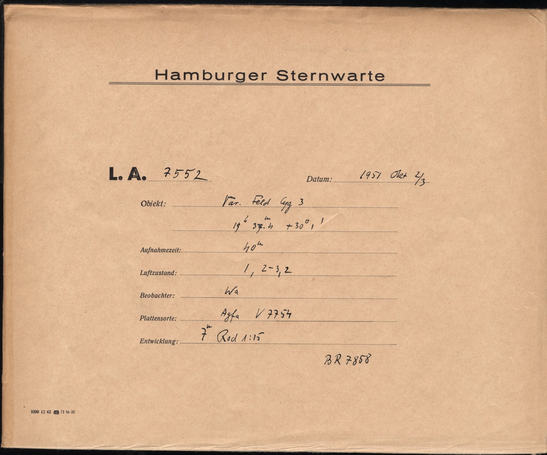 Plattenhuelle LA07552
