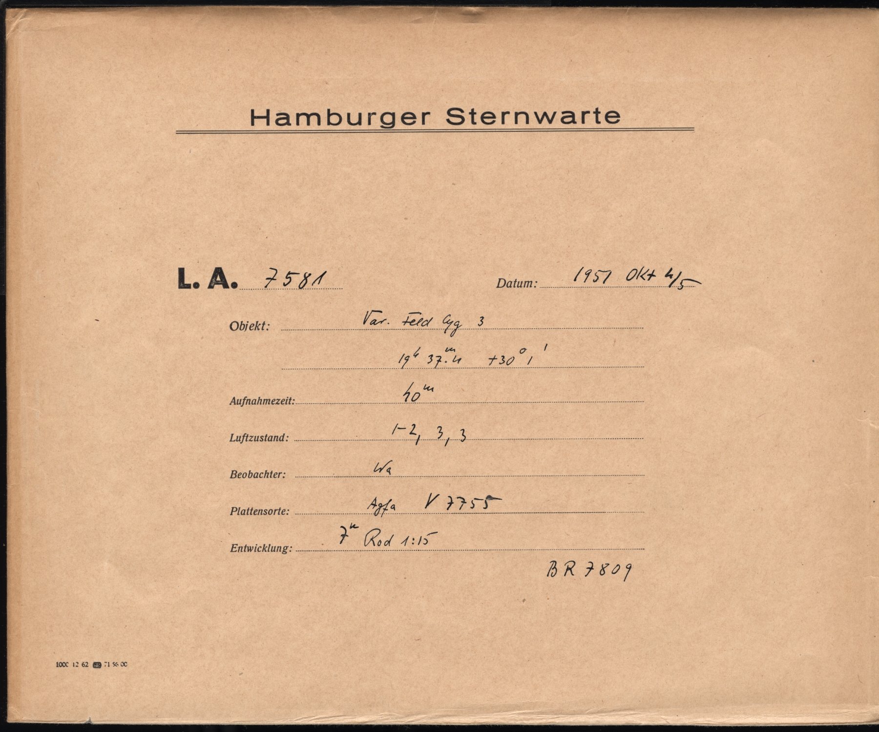 Plattenhuelle LA07581