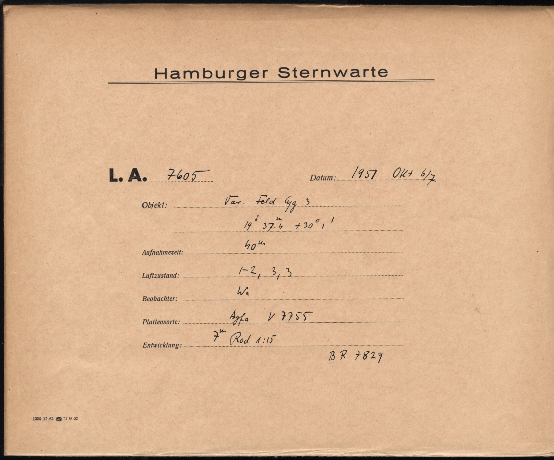 Plattenhuelle LA07605