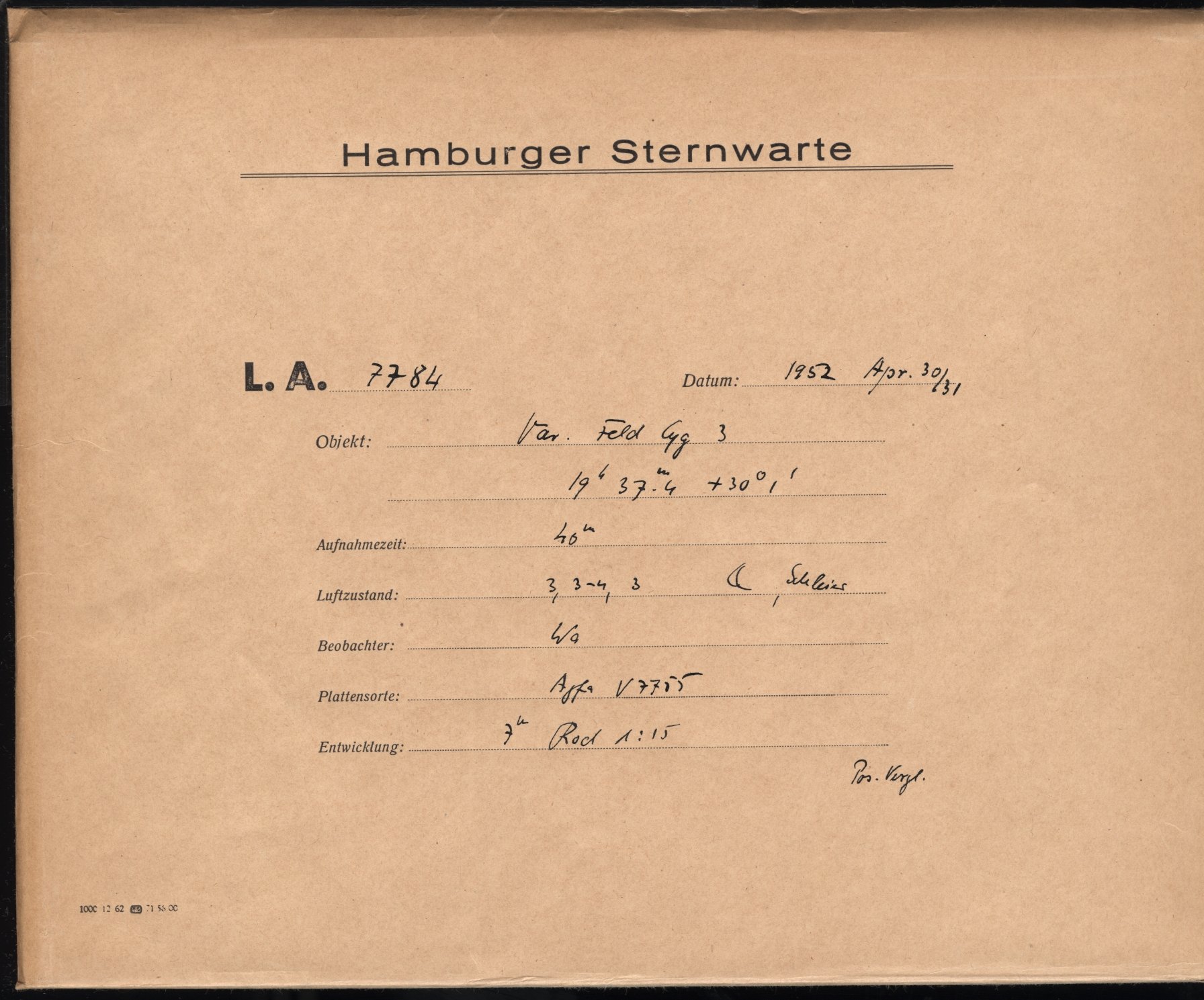 Plattenhuelle LA07784