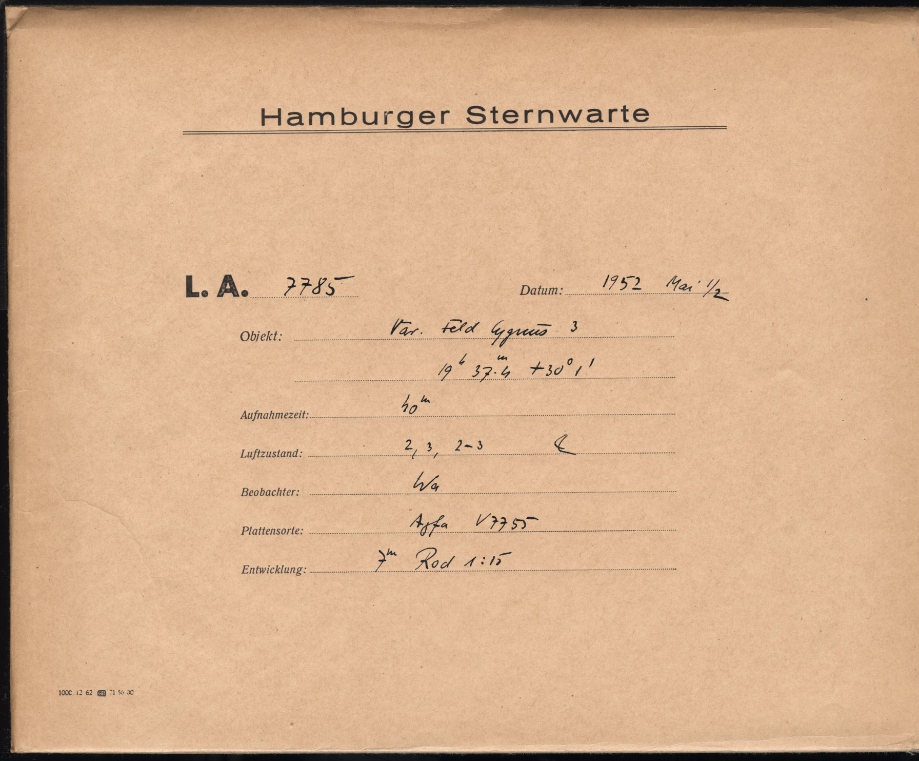 Plattenhuelle LA07785