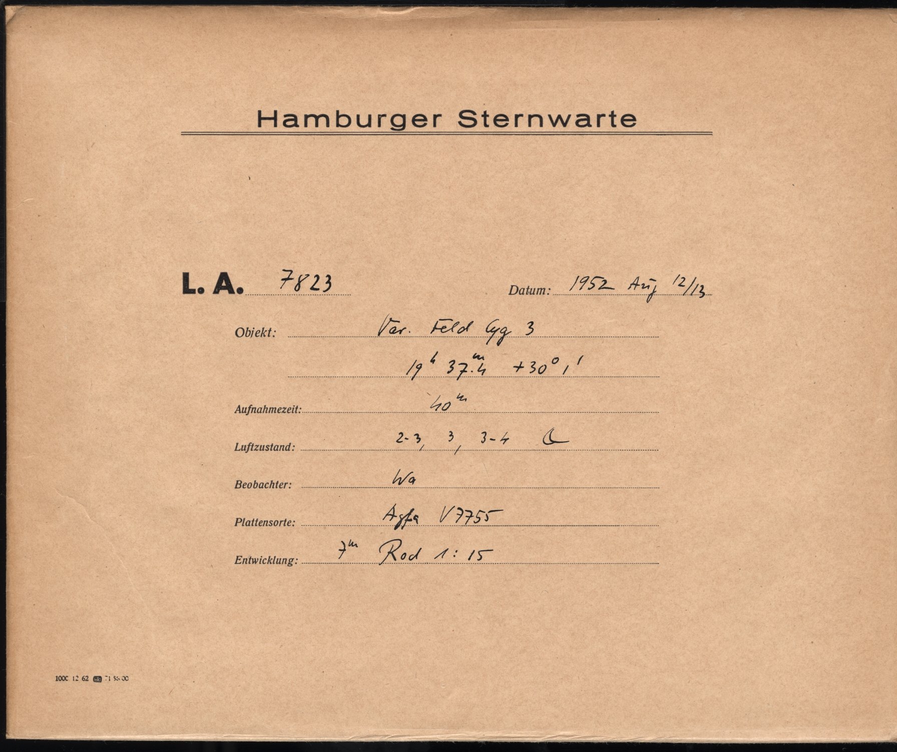 Plattenhuelle LA07823