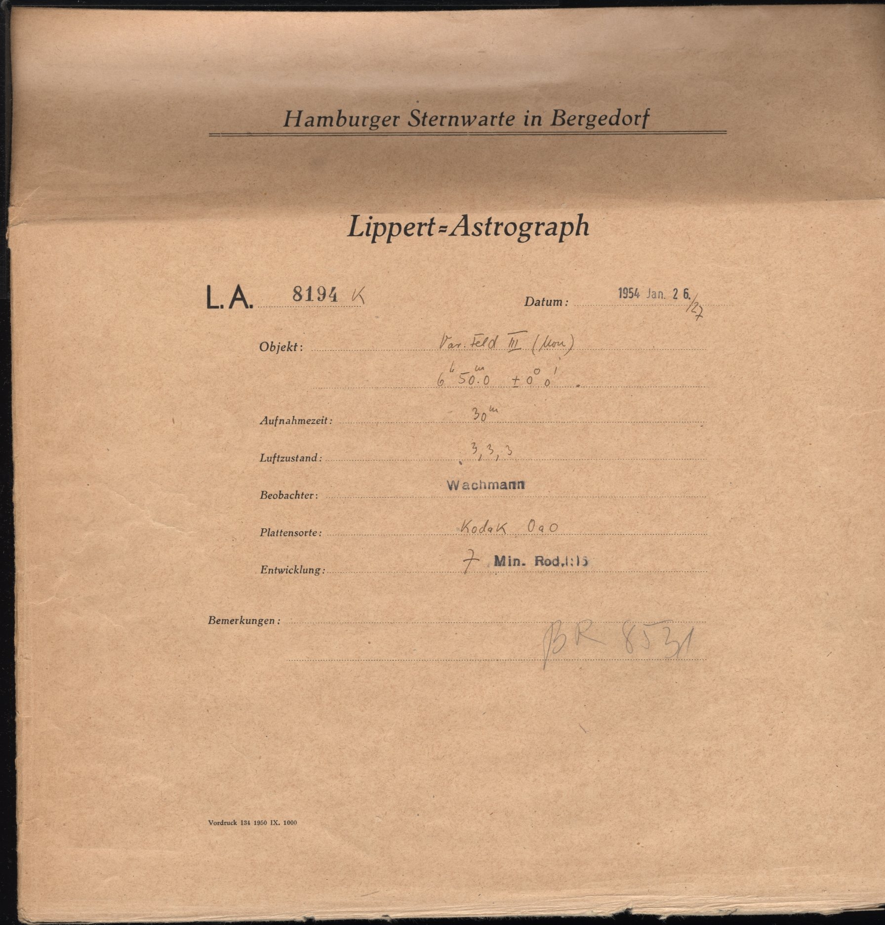 Plattenhuelle LA08194