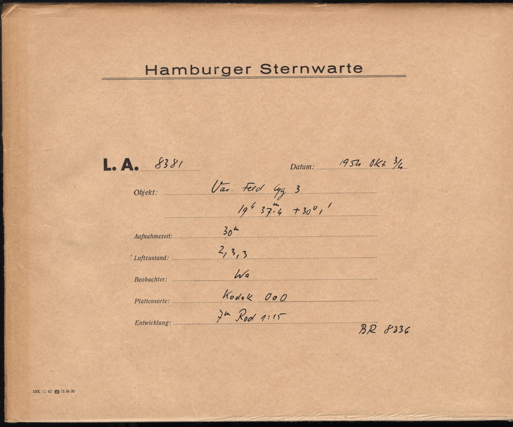 Plattenhuelle LA08381