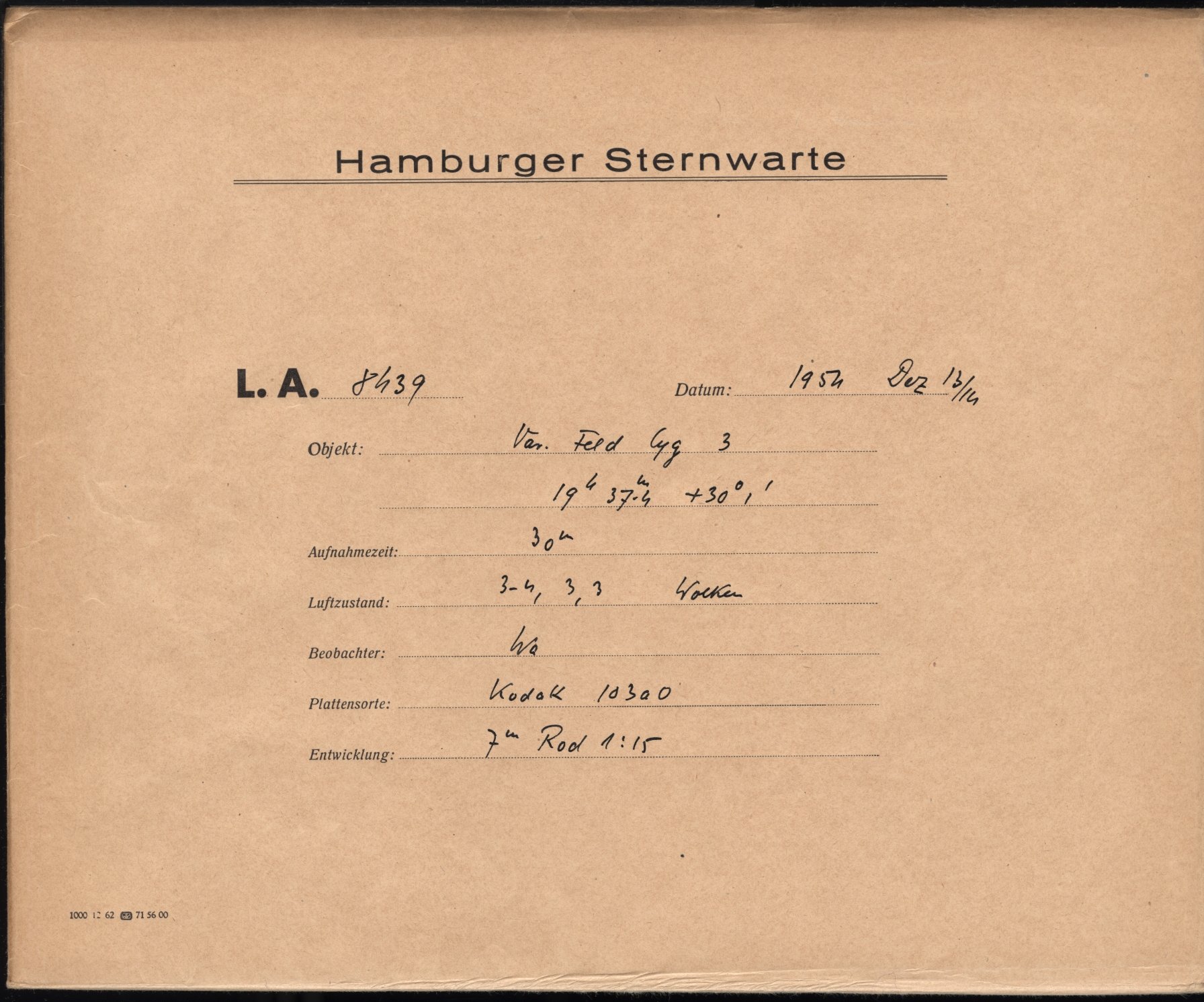 Plattenhuelle LA08439
