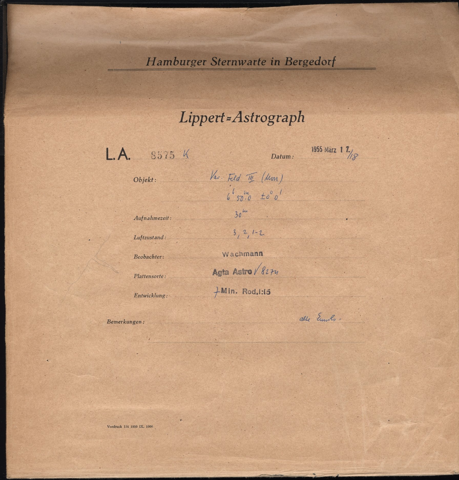 Plattenhuelle LA08575