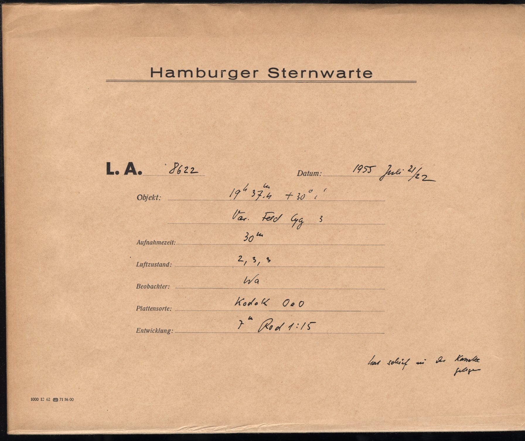 Plattenhuelle LA08622