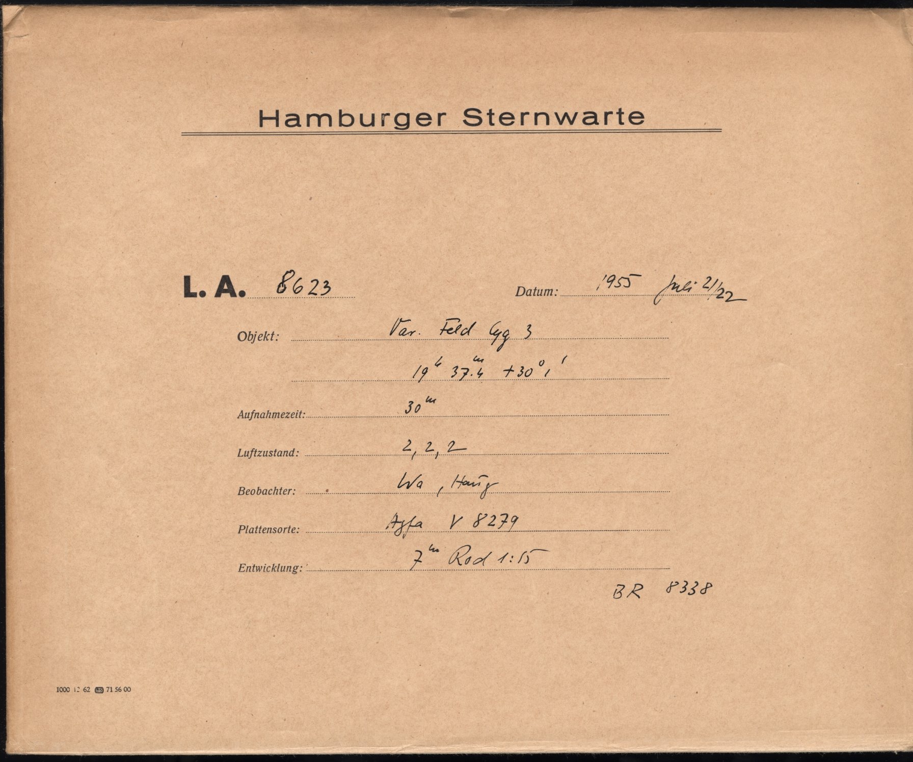 Plattenhuelle LA08623