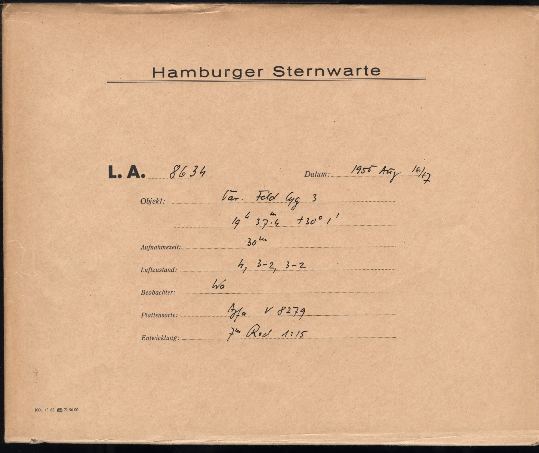 Plattenhuelle LA08634