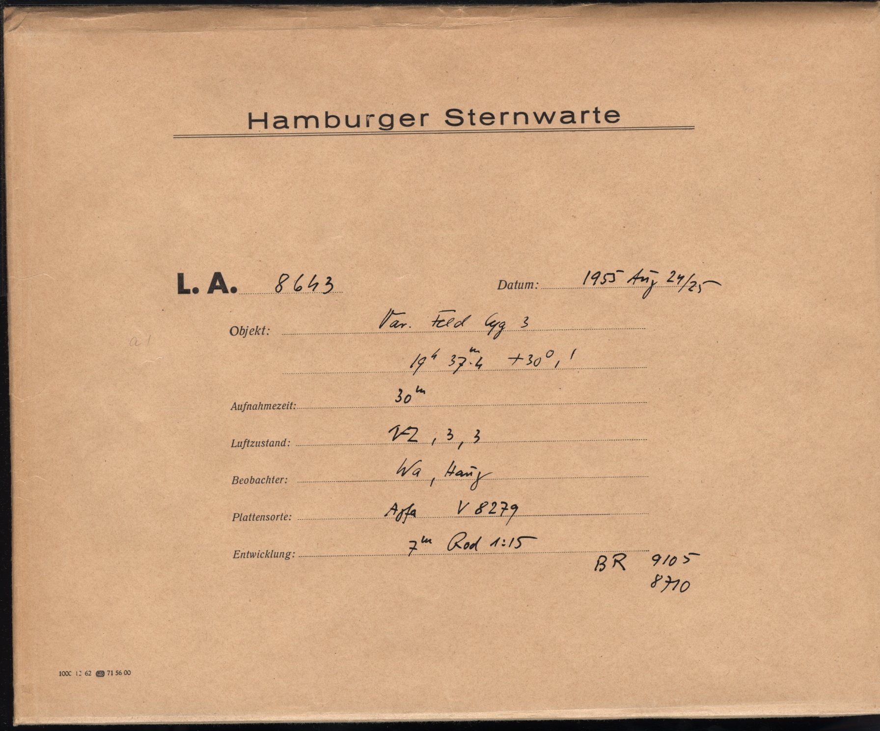 Plattenhuelle LA08643