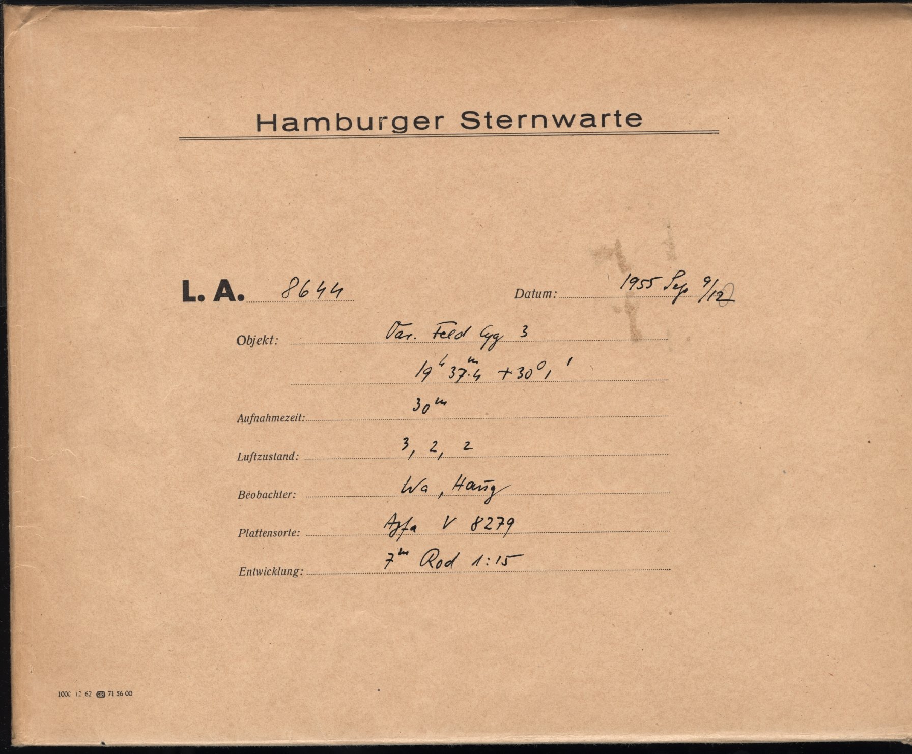 Plattenhuelle LA08644