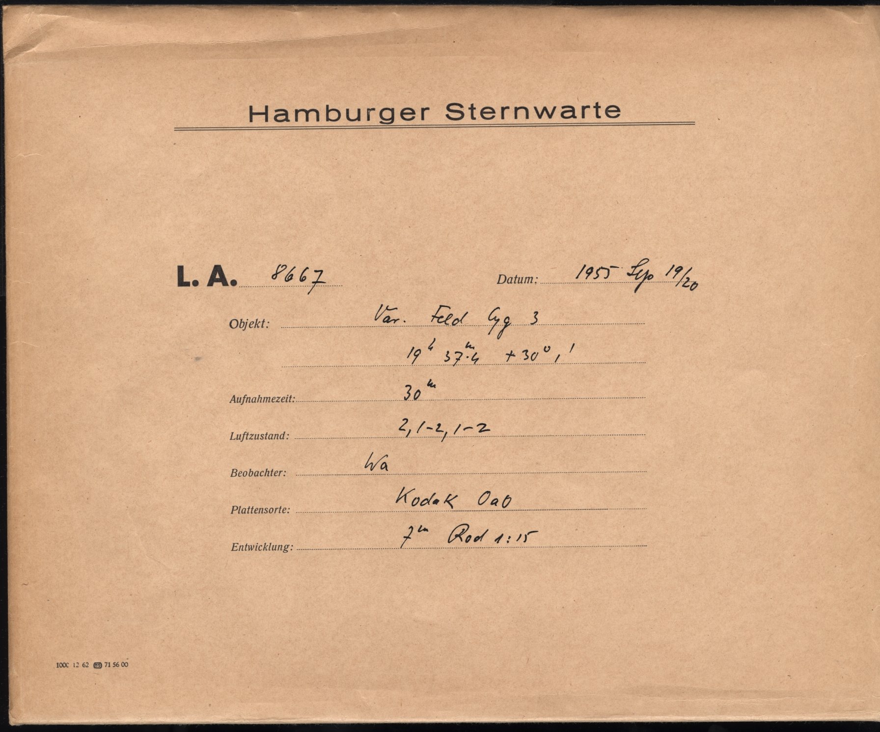 Plattenhuelle LA08667