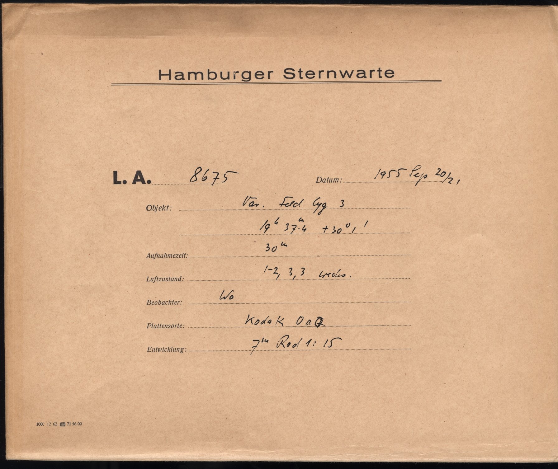 Plattenhuelle LA08675