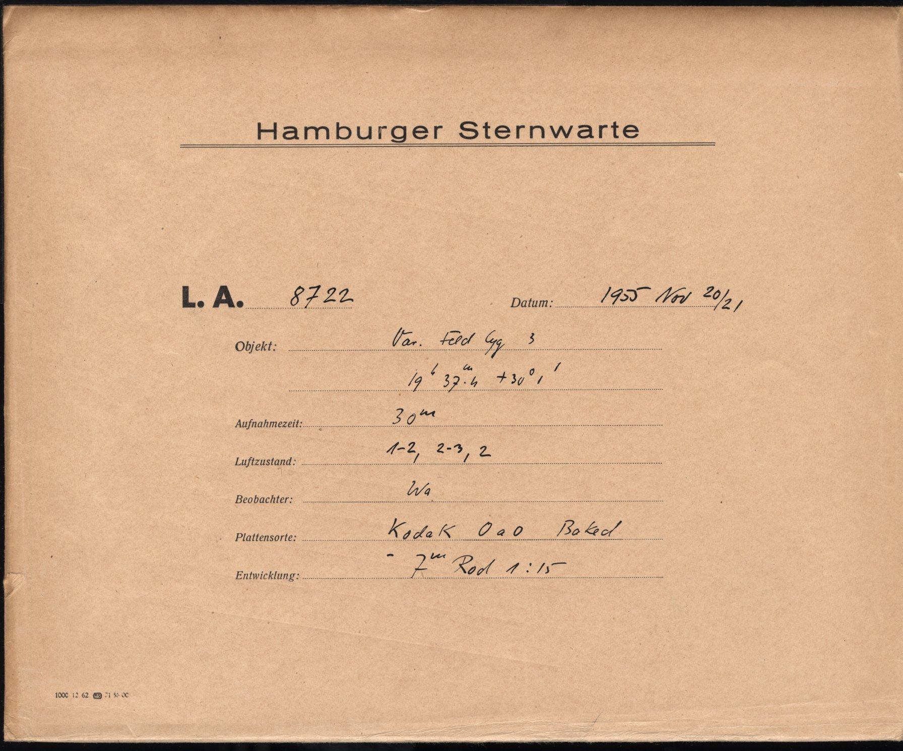 Plattenhuelle LA08722