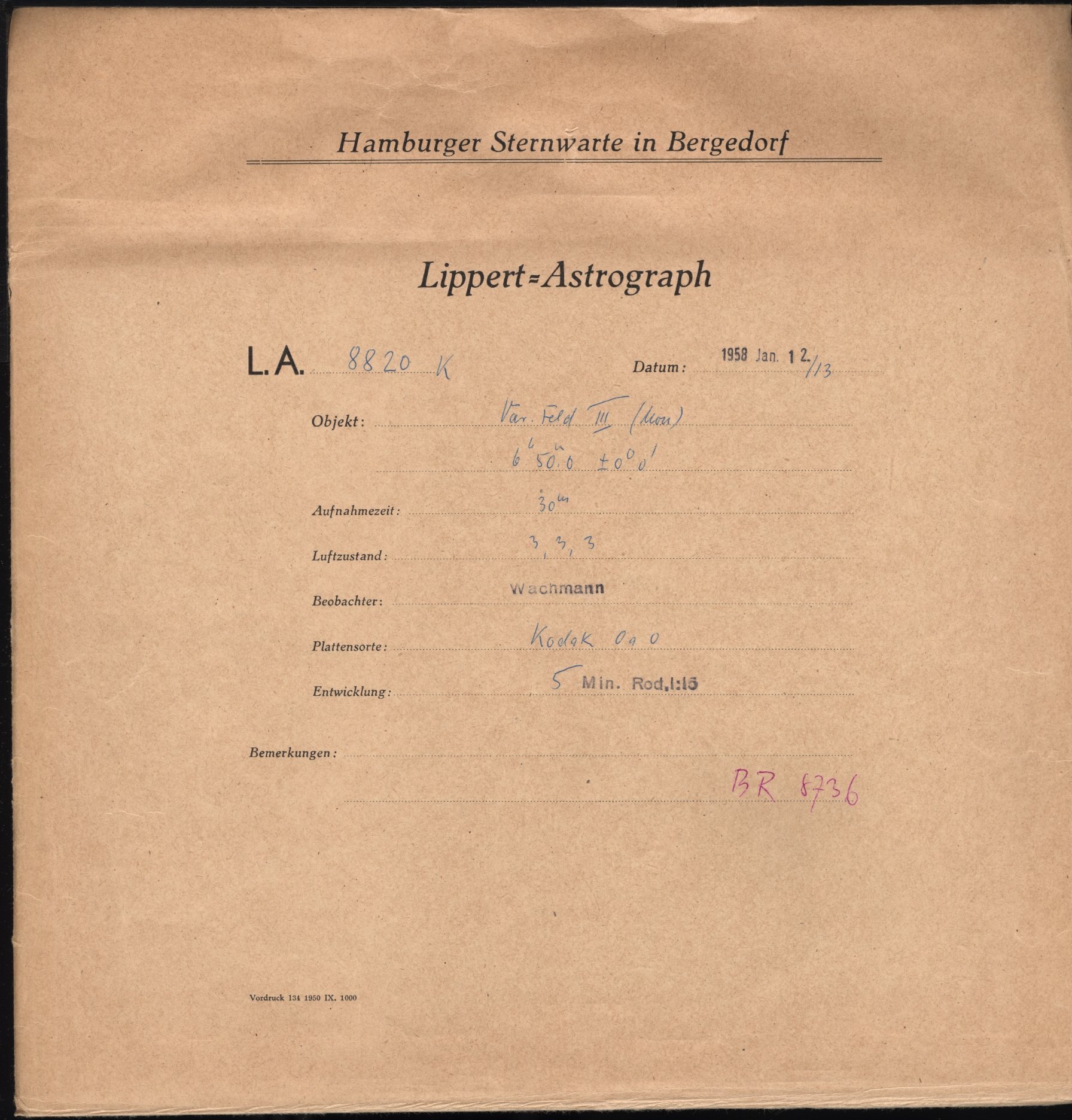 Plattenhuelle LA08820