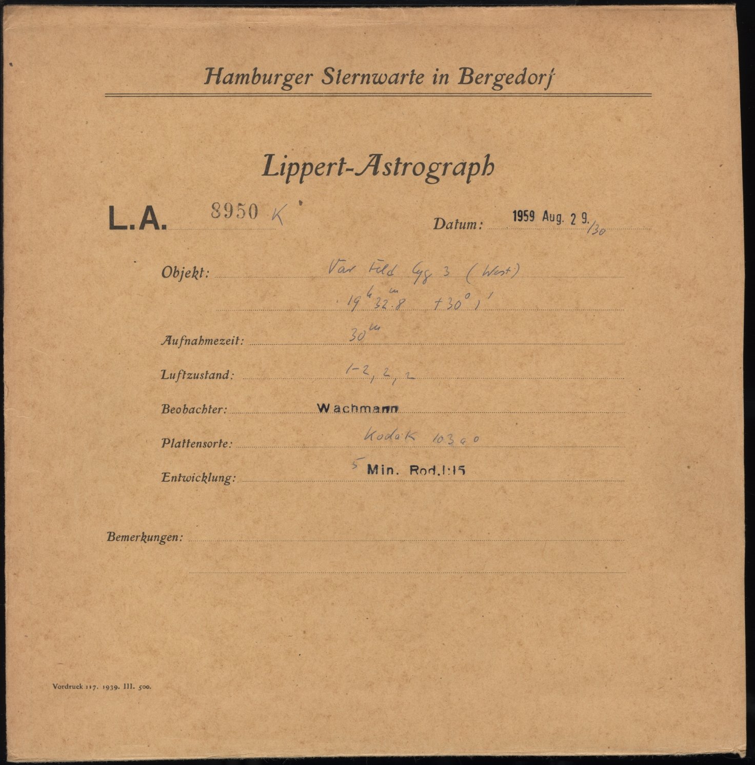 Plattenhuelle LA08950