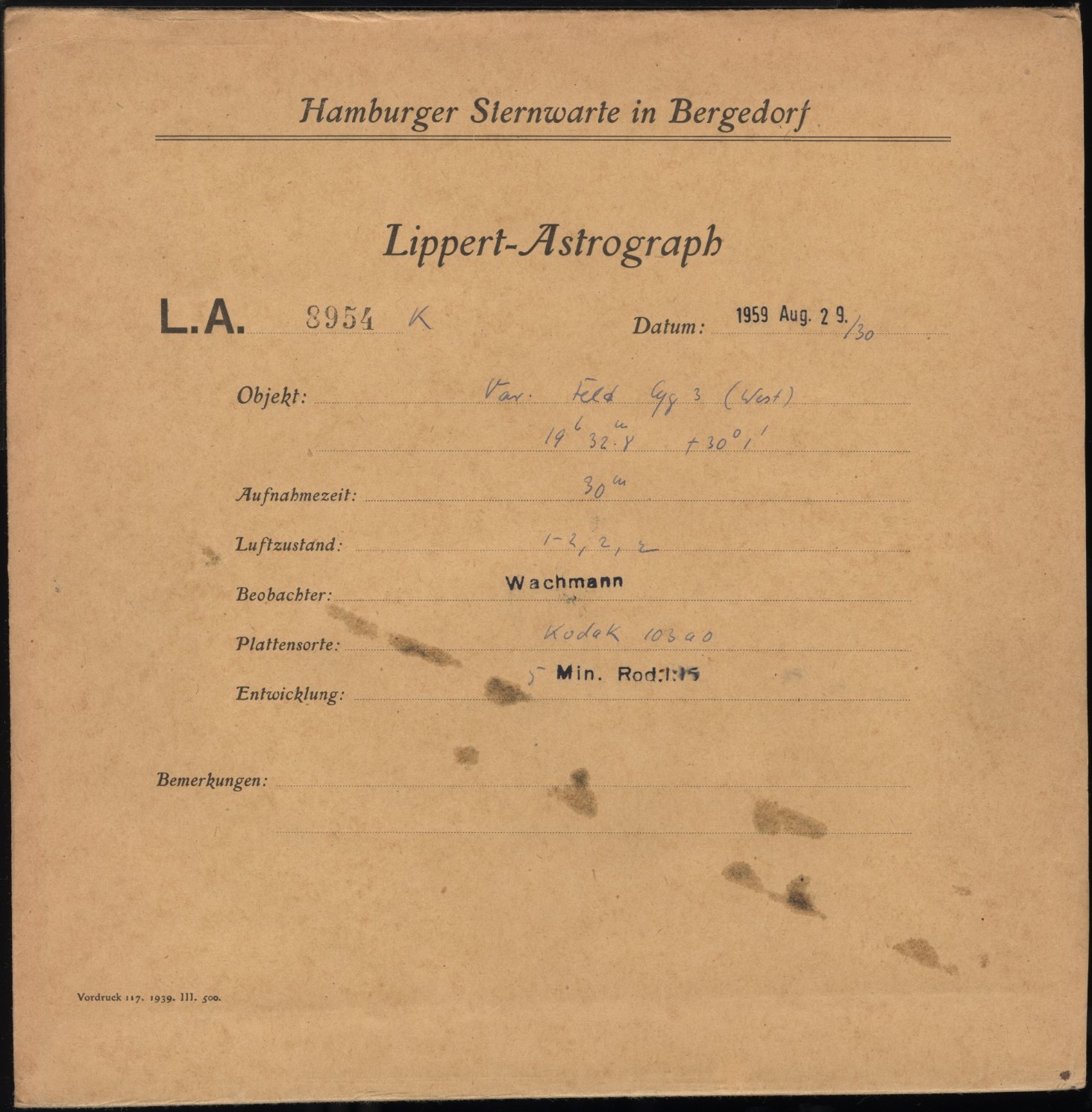 Plattenhuelle LA08954