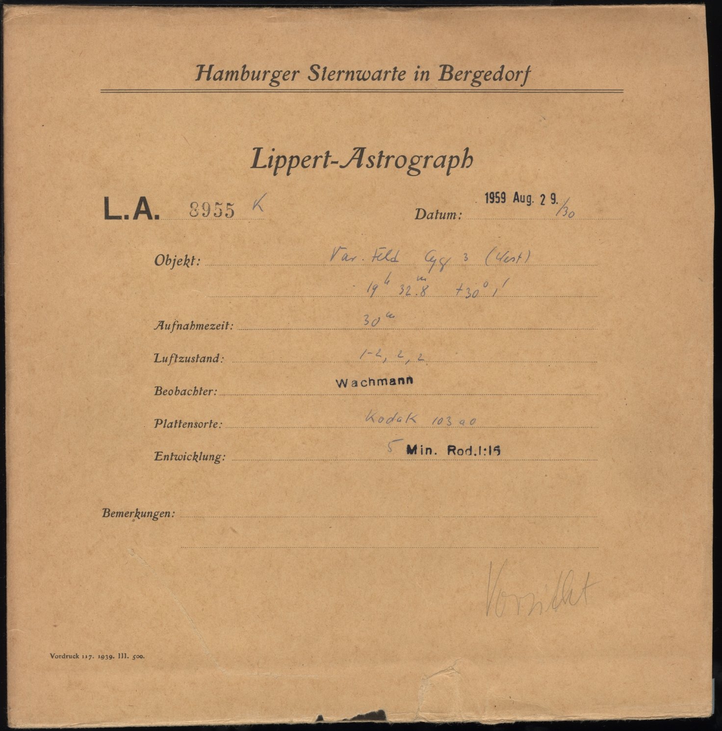 Plattenhuelle LA08955