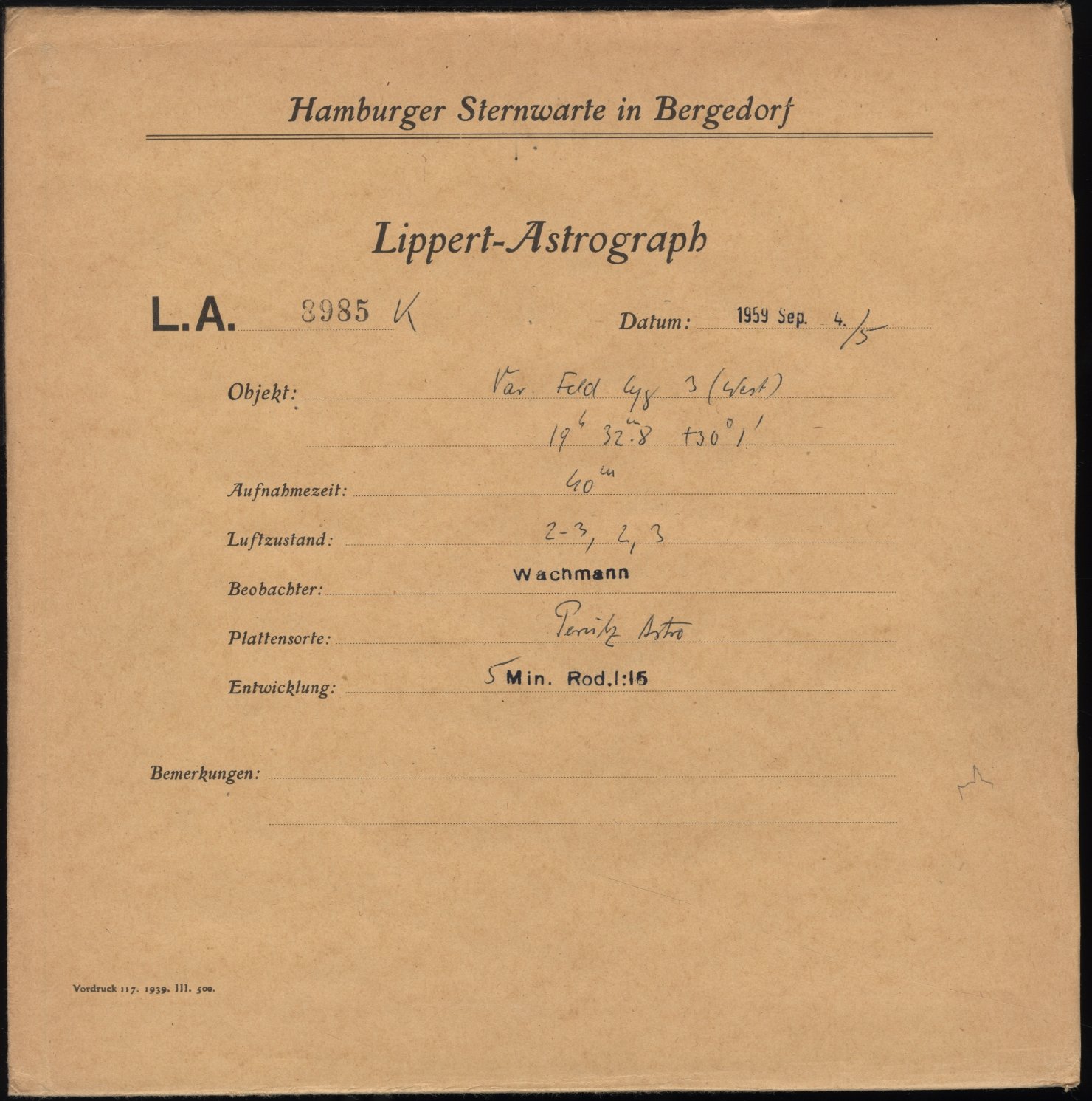 Plattenhuelle LA08985