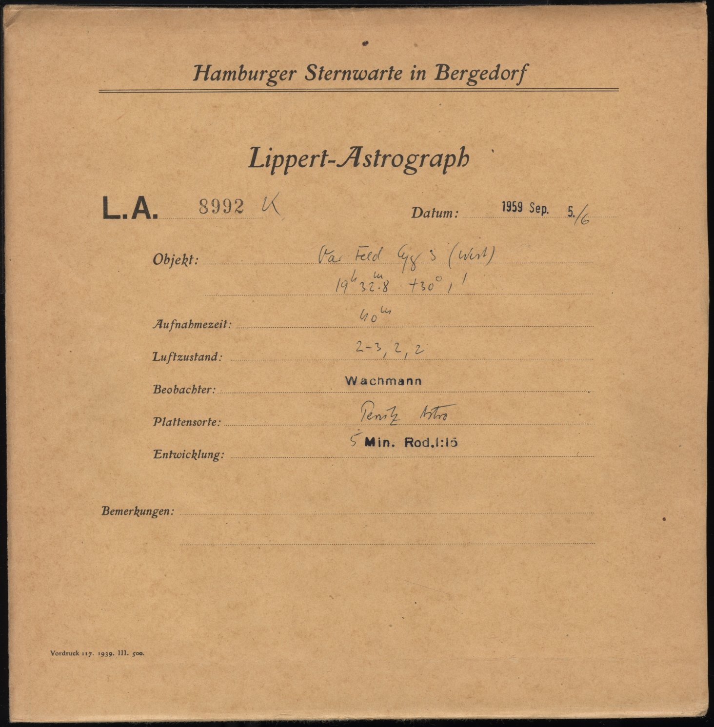 Plattenhuelle LA08992