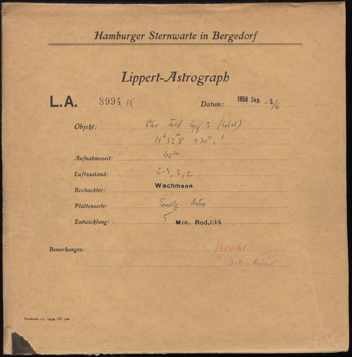 Plattenhuelle LA08994
