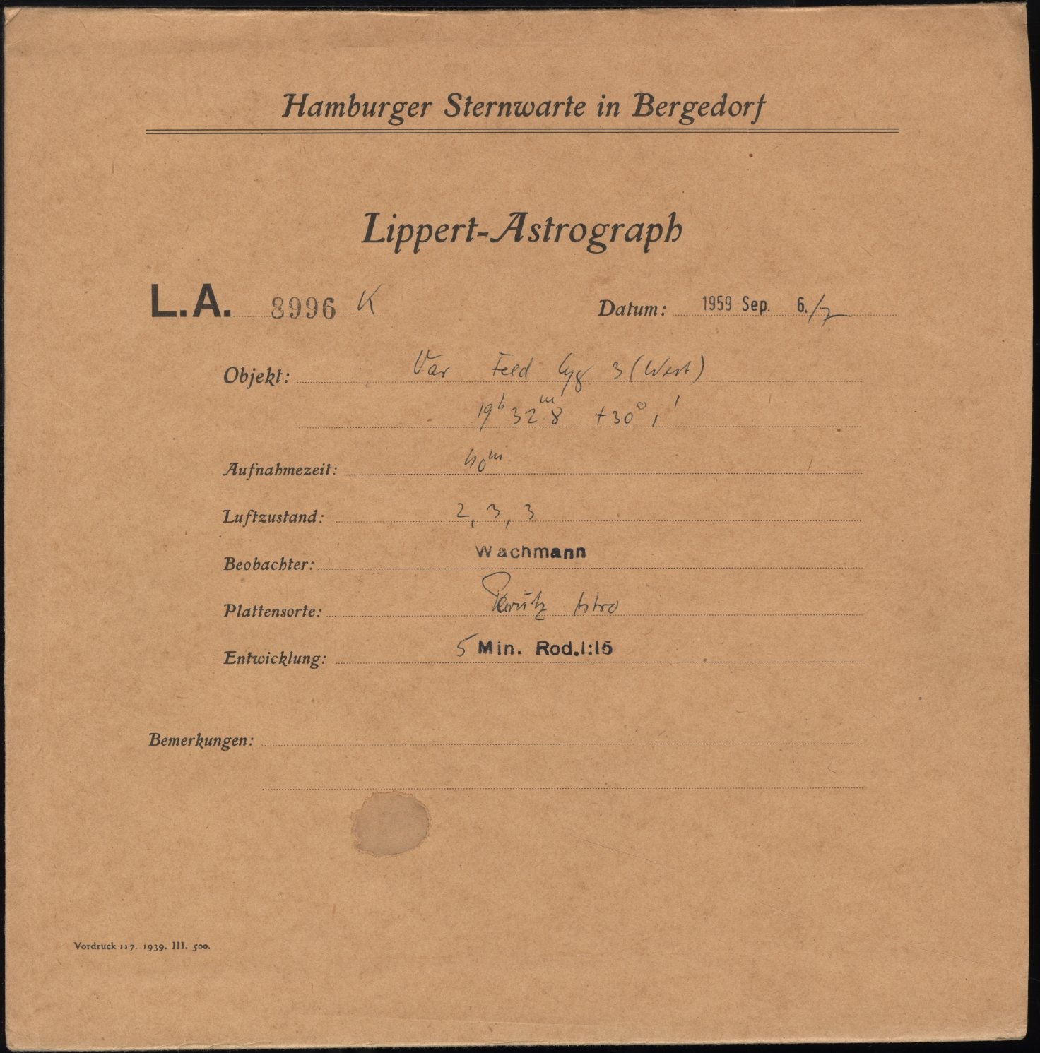 Plattenhuelle LA08996