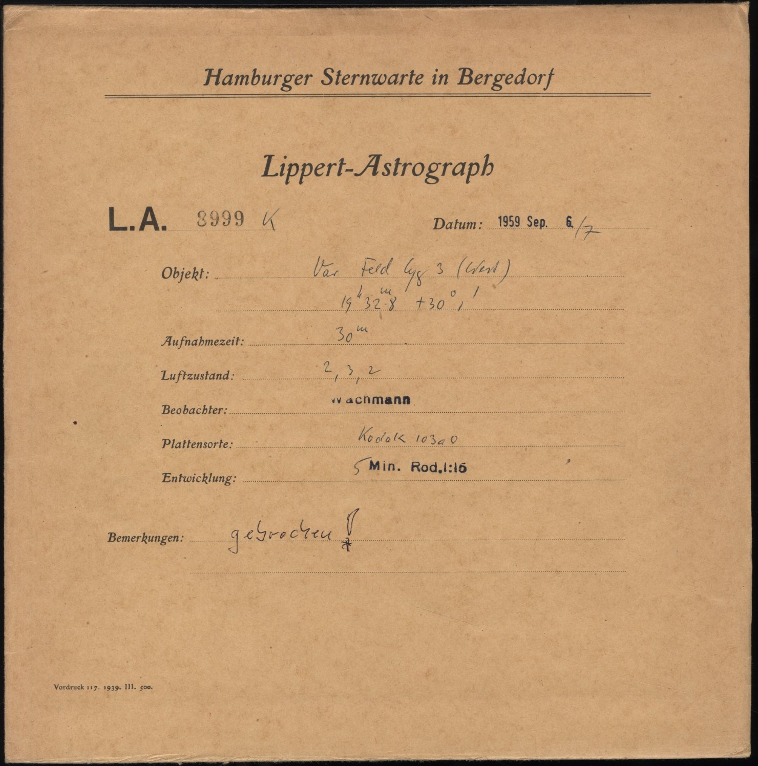 Plattenhuelle LA08999
