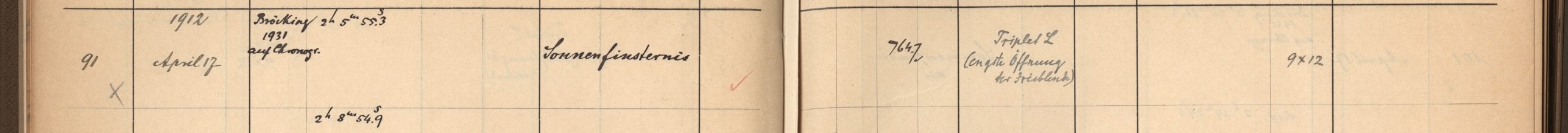 Plattenverzeichnis Eintrag00091