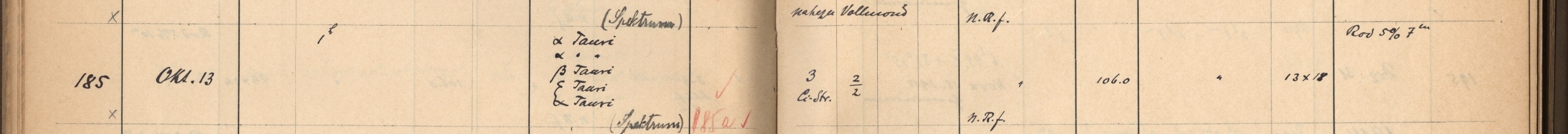 Plattenverzeichnis Eintrag00185a