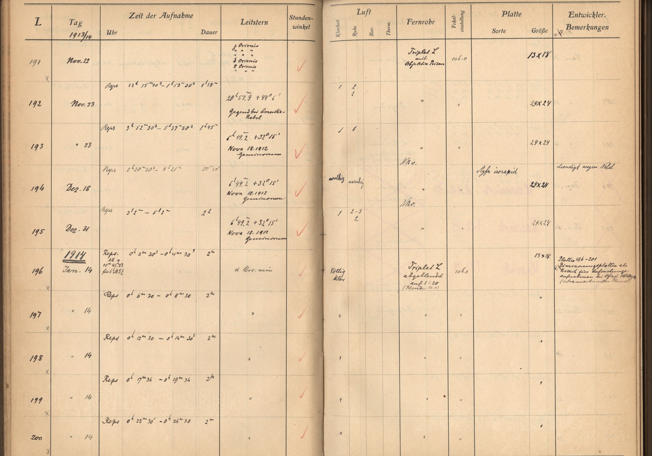 Plattenverzeichnis: ganze Seite00193
