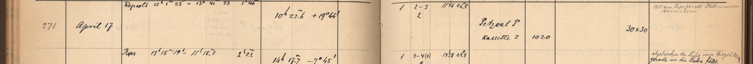 Plattenverzeichnis Eintrag00271