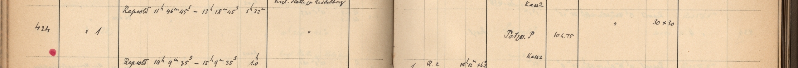 Plattenverzeichnis Eintrag00424