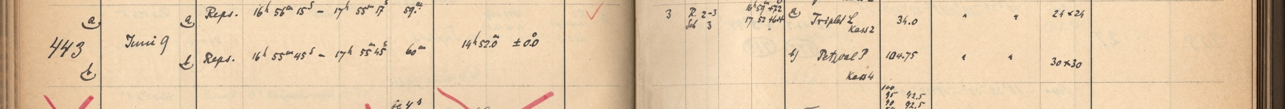 Plattenverzeichnis Eintrag00443a