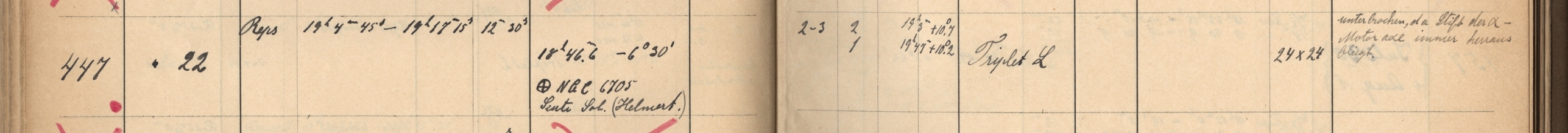 Plattenverzeichnis Eintrag00447